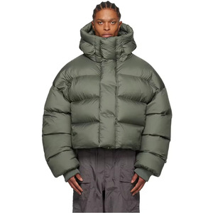 Veste matelassée pour homme tendance automne-hiver avec logo personnalisé OEM, respirante, fermeture éclair, légère, polyester/nylon - Product Image 5