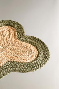 Alfombra moderna hecha a mano con hueso de yute para mascotas - Product Image 3