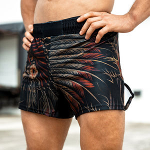 <b>Men's</b> Custom Logo 2-in-1 Quick Dry Sportswear <b>Camo</b> Compression Gym <b>Shorts</b> for Running and Martial Arts - Product Image 3
