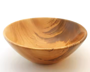 Cuenco de madera de estilo libre Cuenco de madera redondo de diseño hecho a mano Premium clásico por Crescent Crafts - Product Image 2