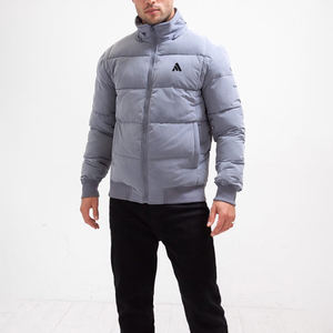 Chaqueta Acolchada Impermeable de Invierno con Cuello Alto para Hombre, Chaqueta de Burbujas Personalizada al por Mayor, Chaqueta Acolchada Personalizada para Hombre con Capucha Desmontable - Product Image 1