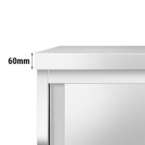 Armario de Acero Inoxidable PREMIUM - 800x600mm - con Puertas Abatibles - Product Image 6