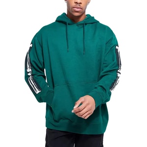 Meilleures ventes Sweats à capuche pour hommes surdimensionnés légers Logo personnalisable Impression bouffante teinte unie Dernier design Vêtements d'hiver solides - Product Image 1