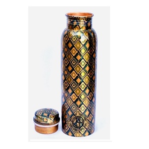 Hot Selling Printed Copper Water <b>Bottles</b> Pure Copper Metal Sport Style with Lid Reasonable Price <b>Drinking</b> <b>bottles</b> - Product Image 2