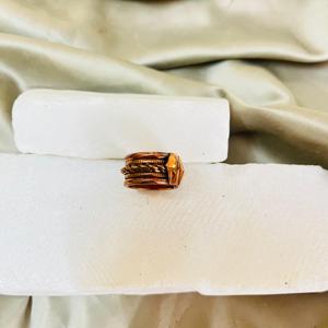Anillo de latón ajustable para mujer, anillo de banda en capas con acabado antiguo, joyería de declaración Vintage Bohemia hecha a mano - Product Image 1