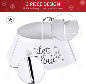 Collier de sapin de Noël au design élégant et moderne, couvre-sapin pour jupe de sapin et autres occasions festives de Noël - Product Image 4