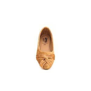 Zapatos de tacón informales mostaza para mujer con tacón cuadrado de 3cm y tacón alto de 5cm Punta estrecha de cuero de vaca KD0698 - Product Image 1