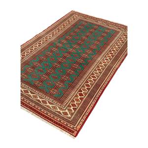 Aalam Green Flat Weaves Wool <b>Rugs</b> Paem-1249 Handmade Geometric Rectangle Jute <b>Rug</b> for Home <b>Bedside</b> Hallway Model <b>Bedside</b> <b>Rug</b> - Product Image 2