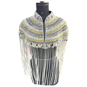 ชุดคลุมผ้าฝ้ายปักเลื่อมทำมือสำหรับผู้หญิง ปี 2025 คุณภาพสูง ตกแต่งด้วยลูกปัดและลูกไม้ ราคาขายส่งพร้อมส่งออก - Product Image 1