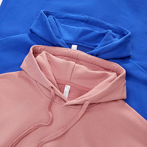 Sweat à capuche en coton mélangé pour homme, basique, tendance, service à faible MOQ, avec poches, style décontracté pour le printemps - Product Image 4