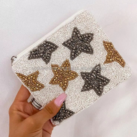 Dompet Wanita Model Clutch Laris Manis, Dompet Koin Gaya Holly Dolly, Tas Bordir Manik-Manik Buatan Tangan, Desain Terbaru Warna-Warni untuk Wanita Muda