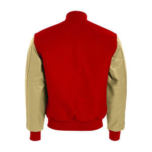 Fabricante de ropa urbana, venta al por mayor, chaquetas de cuero personalizadas, chaqueta universitaria Letterman de talla grande, chaqueta universitaria Vintage de invierno para hombre - Product Image 5