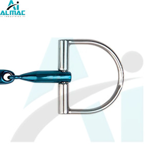 Broca de caballo en forma de D equilibrada de ALMAC con doble articulación para mejorar la respuesta del caballo y la sensación de rienda adecuada para entrenamiento y equitación - Product Image 4