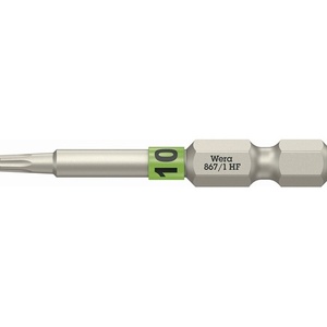 Punta de Destornillador WERA 867 TORX HF 1/4 Zoll TX 10 L.50mm - Product Image 1