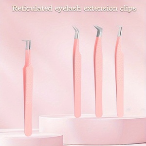 Pinzas de pestañas con punta de fibra Logotipo personalizado Venta al por mayor Pinzas de volumen de punta de fibra de etiqueta privada de alta calidad profesional Extensión de pestañas - Product Image 6