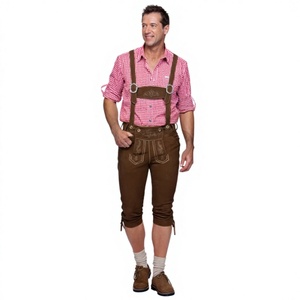 Traje Largo Bávaro para Hombre, Estilo Trachten Alemán, con Estampado Blackout, para Oktoberfest, Carnaval, Halloween, Grosor de 0.8-1.2mm - Product Image 1