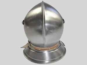 Medieval Close Armet Knight Casco Armet Casco Ancient Close Knight Casco con soporte de madera - Product Image 2