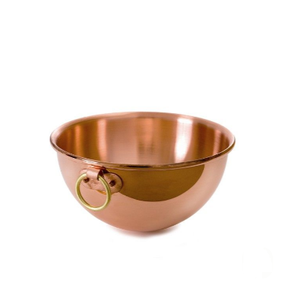 Bol en cuivre massif pour chocolat, design contemporain, écologique, pour servir des fruits et des aliments, pièce unique, finition brillante - Product Image 1