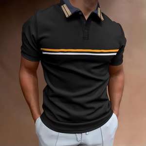 Polo de negocios de ocio personalizado, camiseta de manga corta de verano con logotipo, diseño personalizado, tela para ocasiones de golf - Product Image 4