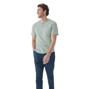 เสื้อยืดผู้ชายทรงสลิมฟิตคุณภาพสูงแบบสั่งทำโลโก้แบบเรียบๆ - Product Image 1