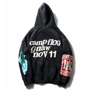 เสื้อฮู้ดพิมพ์ลายสำหรับผู้ชายผ้าคอตตอนผสมโพลีเอสเตอร์มีฮู้ดพิมพ์ลายสำหรับฤดูหนาว - Product Image 3