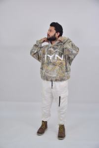 เสื้อฮู้ดของผู้ชายผ้าคอตตอน100% แห้งเร็วเสื้อสวมหัวมีลายพิมพ์หรือโลโก้สีล้วนใส่สบายขนาดใหญ่6XL - Product Image 2