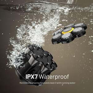 Afeitadora Eléctrica Recargable para Hombres Calvos, Impermeable, Uso en Seco y Húmedo, 7 Cabezales Rotatorios Flotantes, Kit de Aseo, Idioma de Funcionamiento Alemán - Product Image 3