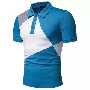 2025 coton grande taille hommes décontracté pour polos conception personnalisée couleur unie respirant maillot été bloc couleur hommes Polo - Product Image 2