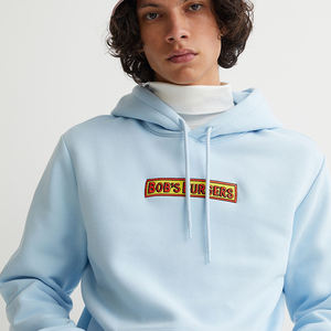 Sweat à capuche surdimensionné à la mode pour hommes avec logo personnalisé brodé à manches longues Funky Model Sweat à capuche à motif brodé - Product Image 3