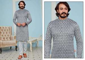 Kurta Pajama Clásica de Lino de Color Sólido para Hombre, Estilo Simple y Elegante, Prenda Cómoda para Uso Diario Informal, Ideal para Bodas - Product Image 6