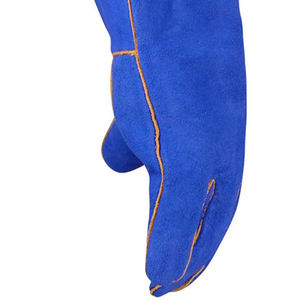 Precio de fábrica, guante de barbacoa resistente al fuego y al calor, guantes de soldadura de cuero - Product Image 4