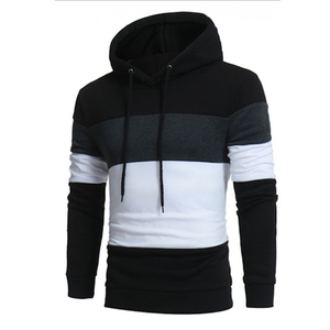 เสื้อฮู้ดผ้าคอตตอนโอเวอร์ไซส์สำหรับผู้ชายเสื้อมีฮู้ดผ้าฟลีซแบบเปิดไหล่เรียบผ้า100% โอเวอร์ไซส์ - Product Image 2