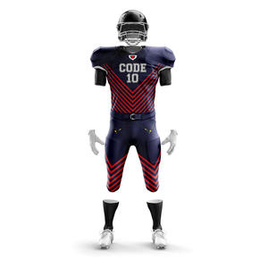 Ensemble de vêtements de football américain grande taille en gros avec logo personnalisé maillot respirant à manches courtes uniformes à bas prix pour les équipes et les clubs - Product Image 5