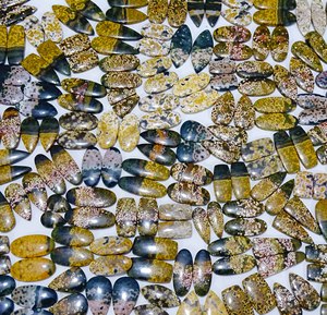 Paire de jaspe océanique naturel de haute qualité Cabochon en vrac mélange de pierres précieuses forme et taille Lot de pierres précieuses en vrac fabrication de bijoux - Product Image 4