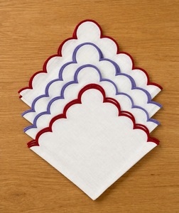 Servilletas de Mesa Desechables Antibacterianas Hechas a Mano con Borde Festoneado de Lino 100% Premium para Uso en el Hogar y Restaurantes - Product Image 5