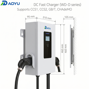 Chargeur mural rapide professionnel 80kW 60kW DC CCS1 CCS2 GBT OCPP 1.6J avec contrôle par application pour centres commerciaux, parkings et facturation de flotte - Product Image 1