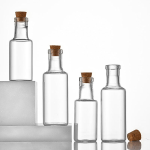 Frasco de vidrio de borosilicato alto con tapón de corcho Durable resistente al calor Almacenamiento de alimentos Té Embalaje de dulces Muestra de bayas de Goji - Product Image 3