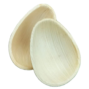 Bols à oeufs en feuille de palmier Areca biodégradables personnalisables 6x4 CMS durables et compostables pour les occasions de fête - Product Image 1
