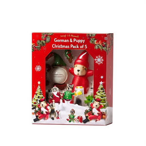 Figuras Navideñas de Cachorros de Pastor Alemán, Paquete de 5 - Product Image 2
