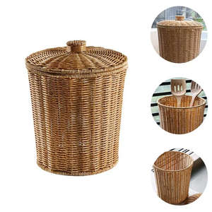 Panier à déchets en rotin, vente chaude au Vietnam, poubelle, économise de l'espace, panier de rangement pour papier, vaisselle, papeterie, organisateur pour la maison et le bureau - Product Image 3