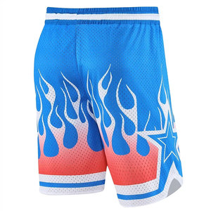 Shorts de sport en polyester 100% sublimés, logo personnalisable en gros, respirants, séchage rapide, shorts de basket-ball pour hommes - Product Image 5