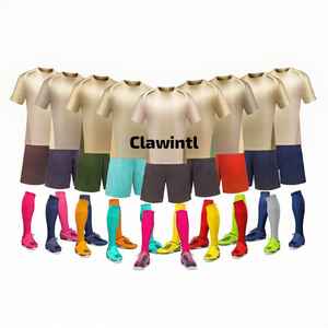 ชุดเสื้อเจอร์ซีย์ฟุตบอลสำหรับผู้ชายชุดเสื้อทีมฟุตบอลแบบซับลิเมชันผ้าโพลีเอสเตอร์สำหรับ100% ชุดเสื้อผ้าสำหรับผู้ชายแบบสั่งทำมีโลโก้จากโรงงาน - Product Image 6