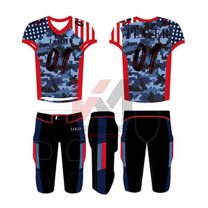 Vente en gros d'uniformes de football américain à capuche à sublimation coupe régulière pour jeunes ensembles d'uniformes de football américain personnalisés - Product Image 2