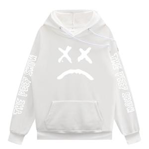 Wholesale Show <b>Black</b> Hoodie Men's Casual <b>Sweatshirt</b> With Pocket Front Print Regular Fit Autumn Streetwear Knitted - Product Image 4