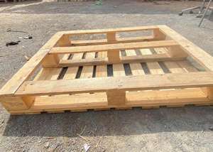 Paleta de madera duradera de doble cara EPAL Euro, material de plástico y madera fuerte con opciones de hoja deslizante de HDPE y PP para uso industrial - Product Image 5