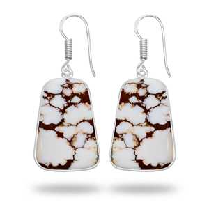 Pendientes de Diseño de Lujo de Alta Calidad, Pendientes de Ágata de Caballo Salvaje, Joyería de Latón Plateado - Product Image 2