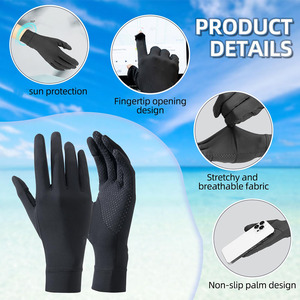 Gants de course à pied de haute performance, vente en gros, respirants, bon prix, streetwear, couleur unie - Product Image 2