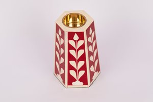 Brûleur d'encens moderne de luxe en résine de la meilleure qualité, fabriqué à la main en Inde, grossiste en incrustation d'os, parfum de gingembre Bakhoor - Product Image 6