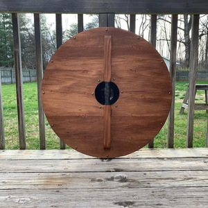 โล่ยุคกลางทำมือ CH ขนาด 24 นิ้ว โล่ไวกิ้งจำลอง โล่คอสเพลย์อัศวิน โดยคาลวินแฮนดิคราฟท์ - Product Image 4