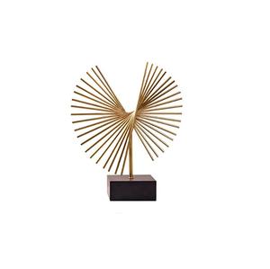 Sculpture en forme de feuille en cuivre plaqué Nouveau design Ornements décoratifs en métal Prix de gros Sculpture en métal dans un nouveau style - Product Image 5